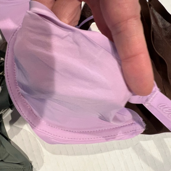 3 Smoothez by Aerie Bra Full Coverage Underwire purple green black 36B 1012 - Picture 3 of 8